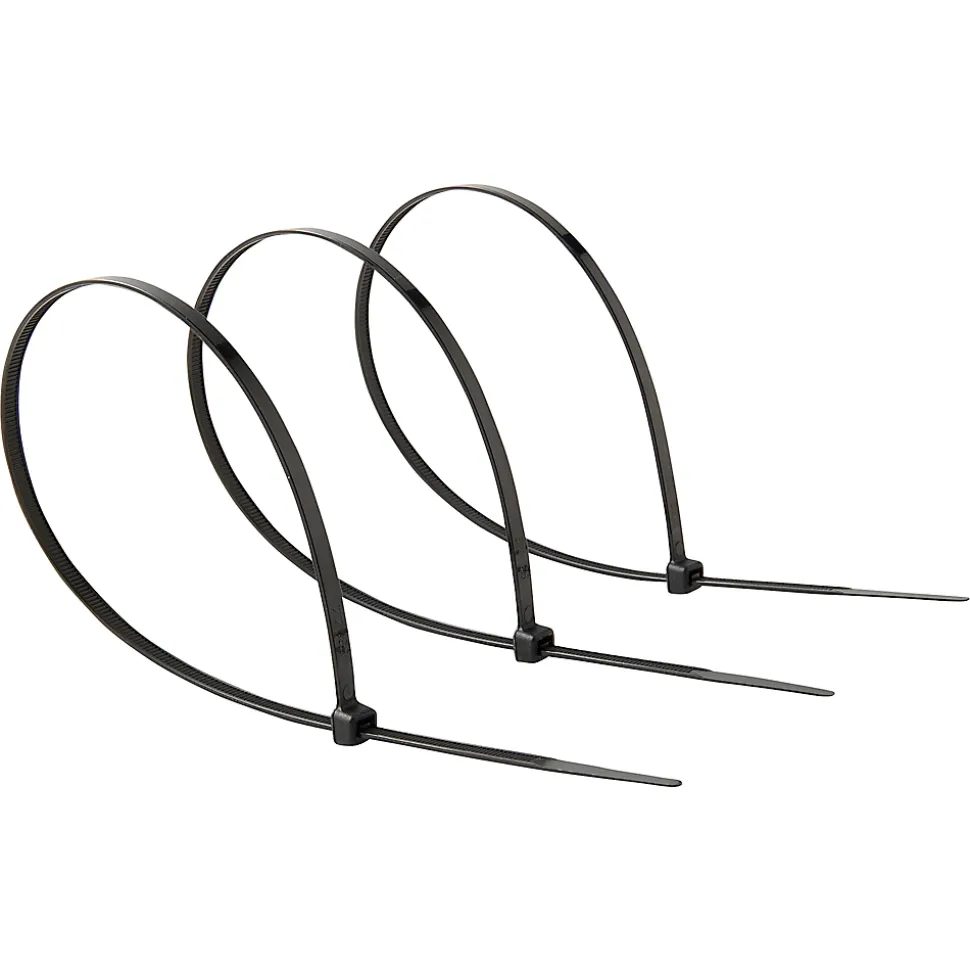 25 colliers de serrage en nylon Diall 9x 300mm noir