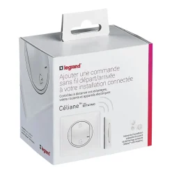Commande générale sans fil Départ/Arrivée pour installation connectée Céliane with Netatmo blanc