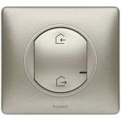 Commande générale sans fil Départ/Arrivée pour installation connectée Céliane with Netatmo titane