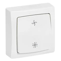 Commande pour VMC en saillie Legrand blanc 10A