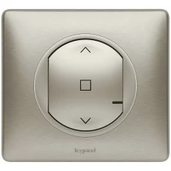 Commande sans fil pour interrupteur filaire de volet roulant connecté Céliane with Netatmo titane