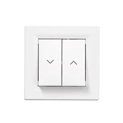 Commande volet roulant 2 boutons complet Schneider Electric Asfora blanc