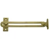 2 Compas coulisseaux à glissière droite/gauche acier laiton L.140 mm x l.16 mm