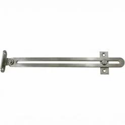 2 Compas coulisseaux à glissière droite/gauche acier nickelé L.200 mm x l.17 mm