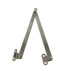 2 Compas coulisseaux sans arrêt droite/gauche acier nickelé L.300 mm x l.10 mm
