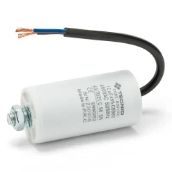 Condensateur de démarrage pour moteurs électriques, 450V, capacité : 12 microfarad, avec câble de 15cm