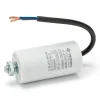 Condensateur de démarrage pour moteurs électriques, 450V, capacité : 25 microfarad, avec câble de 15cm