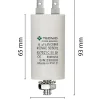 Condensateur de démarrage pour moteurs électriques, 450V, capacité : 8 microfarad, 4 broches / M8