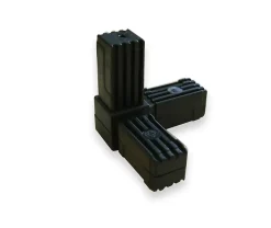 Connecteur triple pour tube carré Diall 20 x 20 mm horizontal et vertical