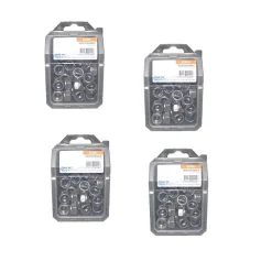 4 Coques de 50 Ecrous Freins Indésserrables M6 mm - DIN 985 - Inox A2 - D-Work