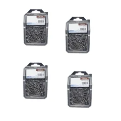 4 Coques de 100 Vis Bois Tête Fraisée Pozidriv 4 x 25 mm - Inox A2 - D-Work