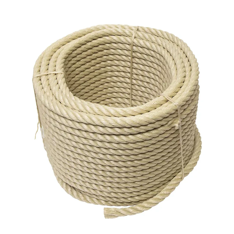 Corde beige polypropylène 50m, Diamètre18mm