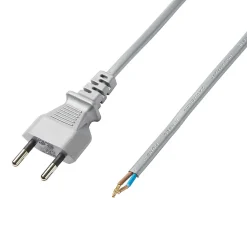 Cordon de lampe avec interrupteur métal Diall 2m