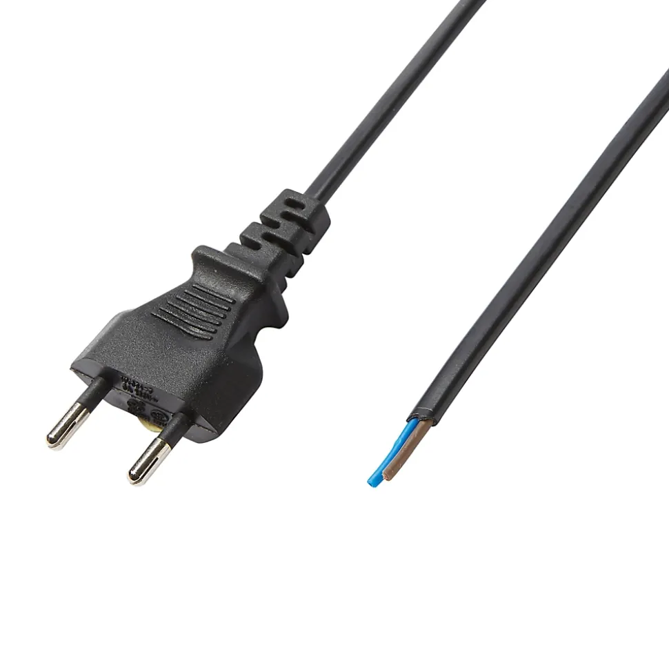 Cordon de lampe avec interrupteur noir Diall 2m