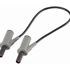 Cordon de mesure de sécurité 4 mm banane mâle - 1000 V, 10 A, accessoire de mesure électricien, garantie 3 ans.