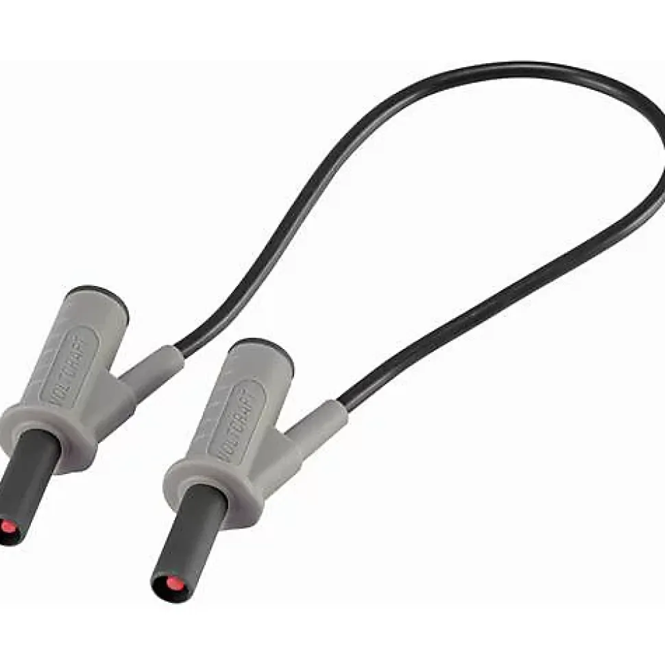 Cordon de mesure de sécurité 4 mm banane mâle - 1000 V, 10 A, accessoire de mesure électricien, garantie 3 ans.