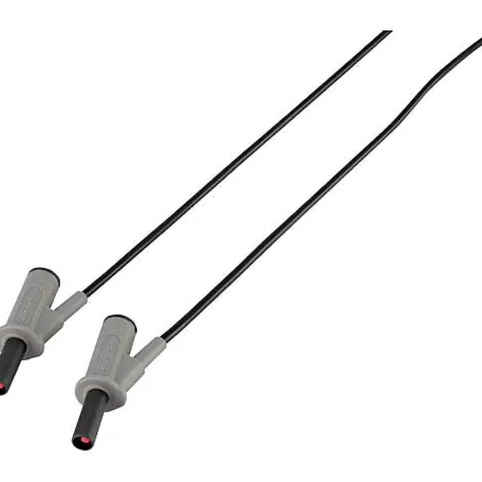 Cordon de mesure de sécurité 4 mm banane mâle - 1000 V, 10 A, accessoire de mesure électricien, garantie 3 ans.
