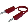 Cordon de mesure Hirschmann CO MLN SIL 200/1 silicone 2 m 4 mm rouge 16 A CAT I