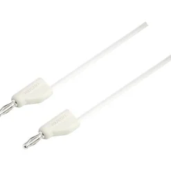 Cordon de mesure ultra-flexible 4 mm banane mâle - 10 A, accessoire de mesure pour électricien, garantie 3 ans.