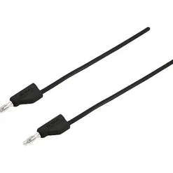 Cordon de mesure ultra-flexible 4 mm banane mâle - 10 A, accessoire de mesure pour électricien, garantie 3 ans.
