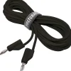 Cordon de mesure ultra-flexible 4 mm banane mâle - 10 A, accessoire de mesure pour électricien, garantie 3 ans.