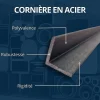 Corniere acier 35x35 ep 3.5 mm, Longueur : 3 metres - Comment Fer