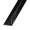 Cornière aluminium brossé noir 15 x 15 mm, 2,5 m