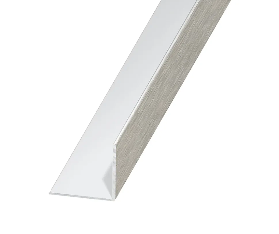 Cornière aluminium brossé 30 x 30 mm, 1 m