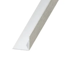 Cornière aluminium brossé 15 x 15 mm, 1 m