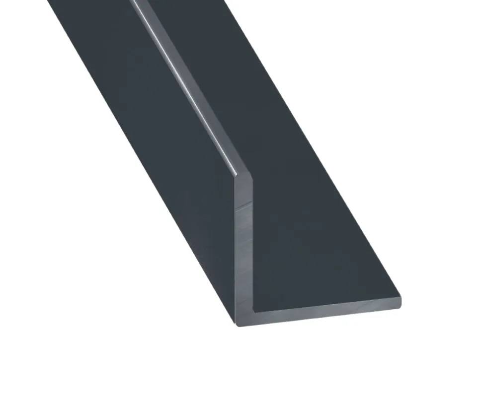 Cornière égale aluminium anthracite 25 x 25mm, L. 2,5 m CQFD
