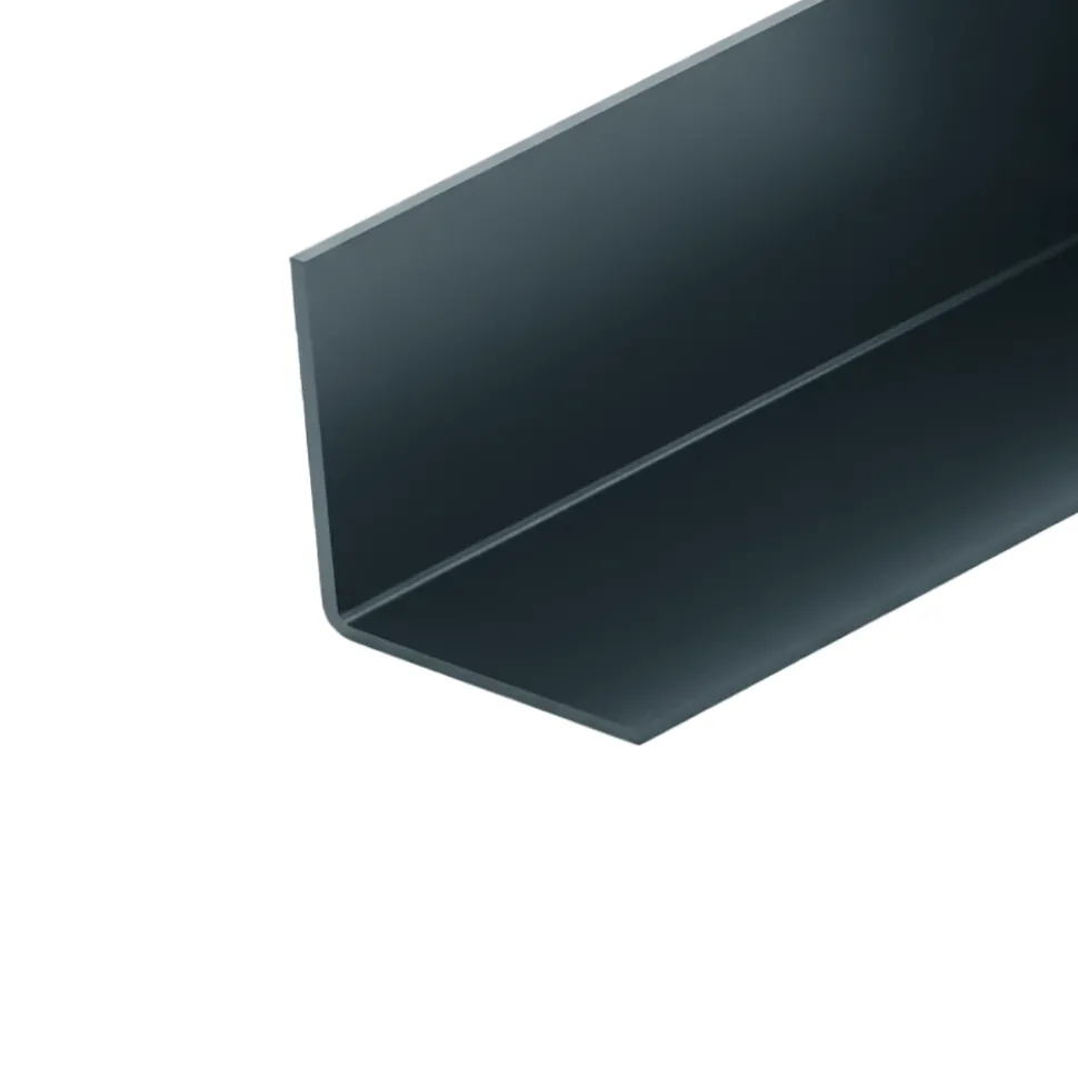 Cornière égale aluminium anthracite 25 x 25mm, L. 2,5 m CQFD