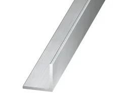 Cornière égale aluminium brut 10 x 10 mm, 2 m