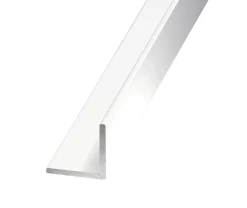 Cornière égale aluminium laqué blanc 25 x 25 mm, 2 m