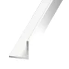 Cornière égale aluminium laqué blanc 30 x 30 mm, 1 m