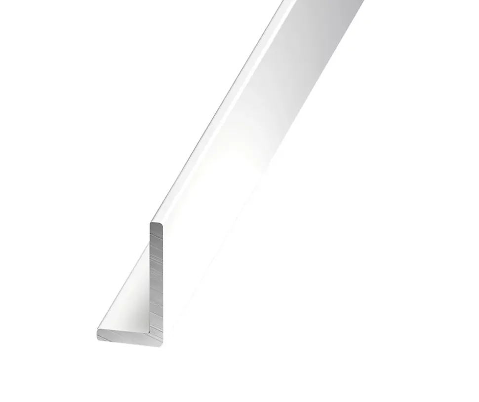 Cornière inégale aluminium laqué blanc 30 x 20 mm, 1 m