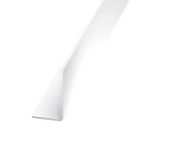Cornière inégale PVC blanc 10 x 20 mm, 1 m