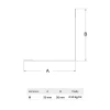 Cornière pour bardage et parement M50 Le Profileur Français noir mat 50x50x2300 mm