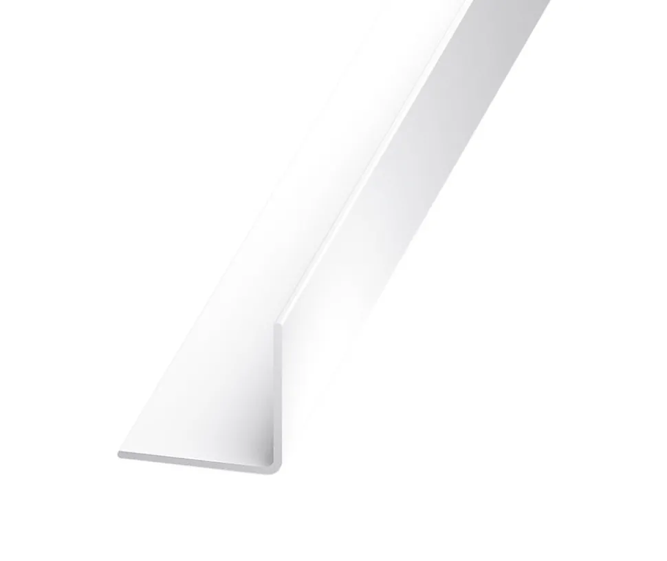 Cornière PVC blanc 50 x 50 mm, 2,5 m