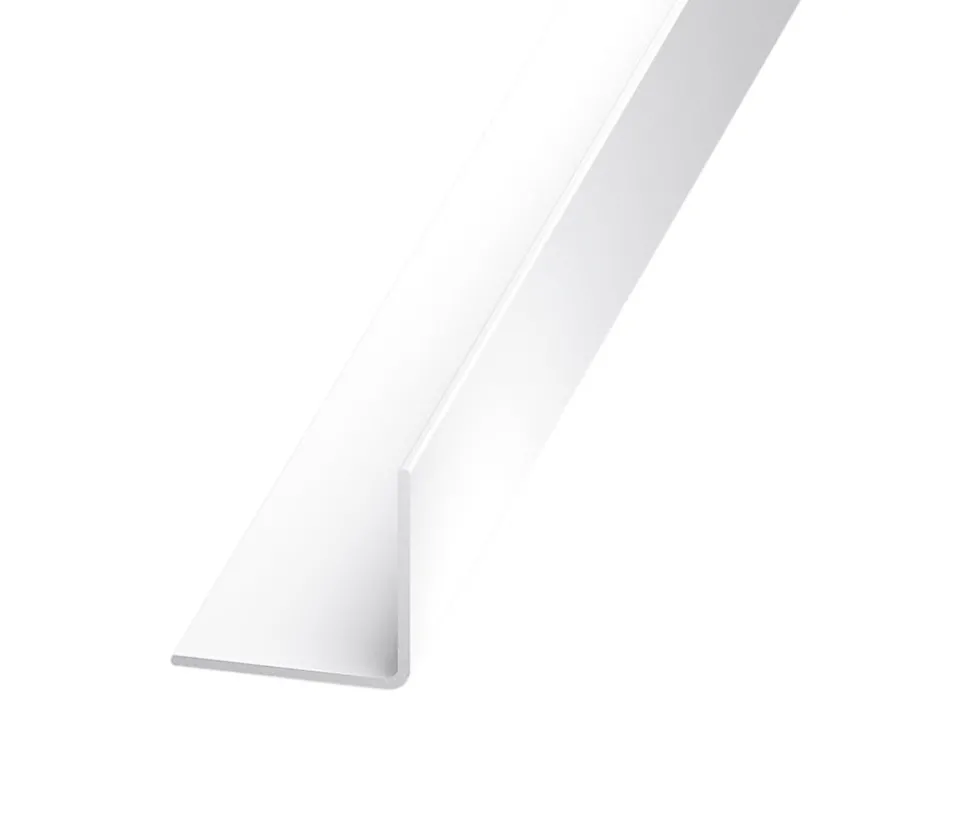Cornière PVC blanc 25 x 25 mm, 2,5 m