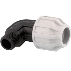 Coude mâle polypropylène à compression Ø20 femelle 1/2 (15x21) Fitt