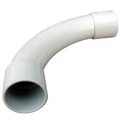2 courbes de raccordement Diall gris ø20 mm