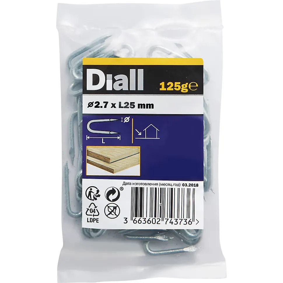Crampillons en acier galvanisé 3x30 - 125g