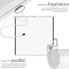 Écran de projection extensible mural en polyester blanc