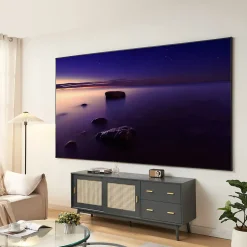 Écran de projection mural Väkhoga 120 pouces Full HD 4K 8K HDR gris en.casa