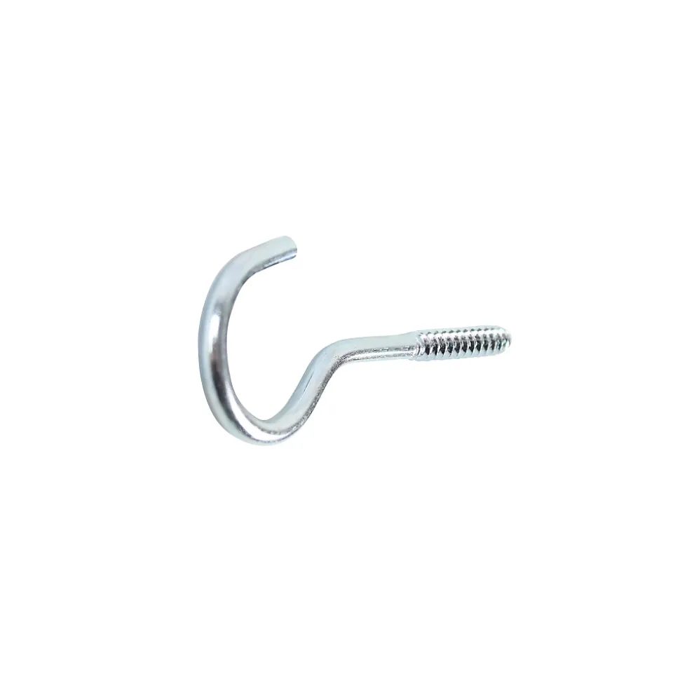Crochet rond à visser en acier zingué 35x19 mm - 250 pièces