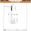 Crosse ancrage M20X420 + 1 Ecrou Acier brut - 1 pièce