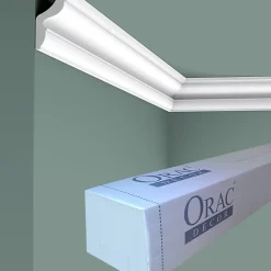 CX111 Corniche Plafond Orac Decor - 2,5x1,5x200cm (h x p x L) - moulure décorative polymère Carton complet