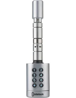 Cylindre connecté Intelock STUDY, taille ajustable, argent - INTELOCK