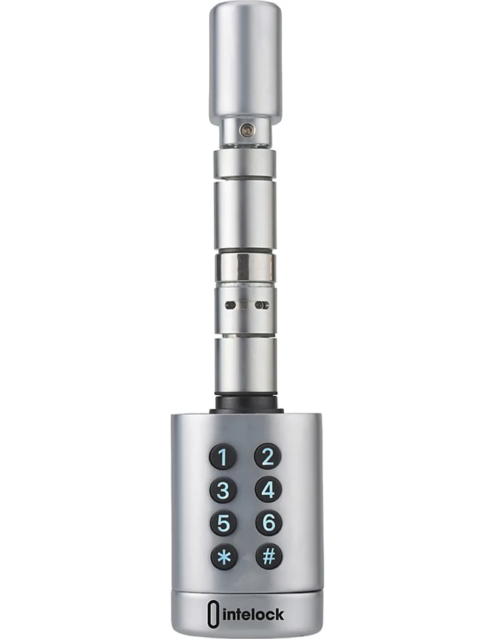 Cylindre connecté Intelock STUDY, taille ajustable, argent - INTELOCK