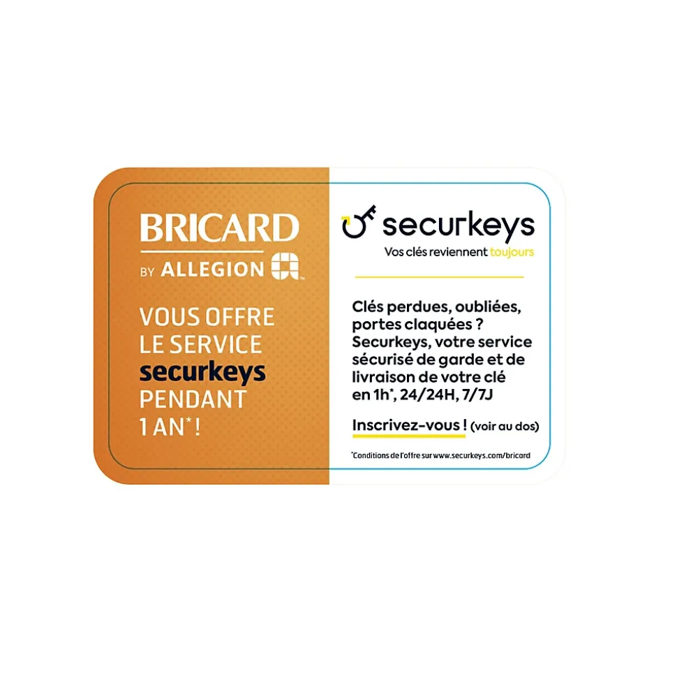 Cylindre débrayable Bricard mistral 2 entrées 30x30 mm